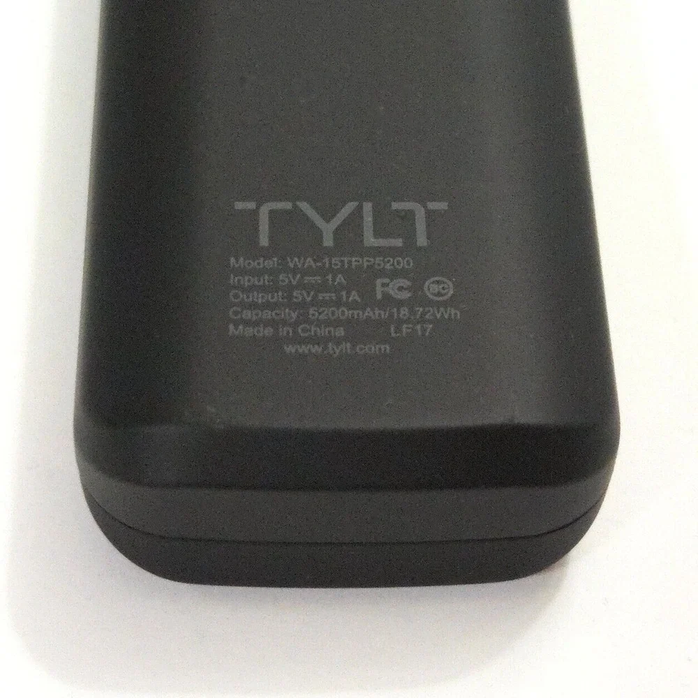 LOT of 2 TYLT‎ 5200mAh Portable Rechargeable Battery Power Bank Android iPhone